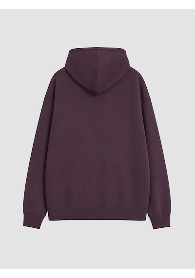 LC Waikiki Lc Waıkıkı Mürdüm Kapüşonlu Kadın Kalın Fermuarlı Sweatshirt