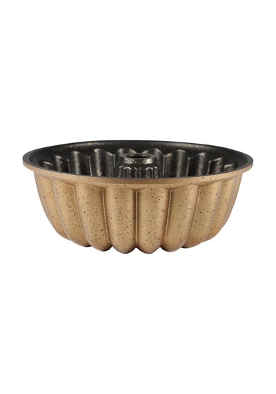 Serenk Fun Cooking Arya Alüminyum Döküm Granit Kaplama Kek Kalıbı 25 Cm Sarı