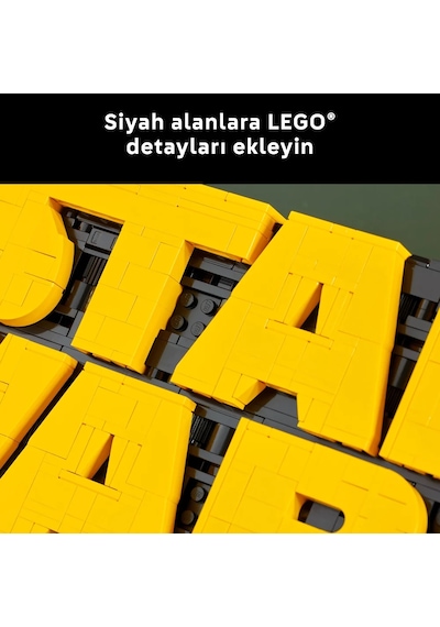 LEGO® Star Wars™ Parçalarla Yapılan Star Wars Logosu 75407 - Yetişkinler için İnşa Edilebilen Dekoratif Model Yapım Seti (700 Parça)