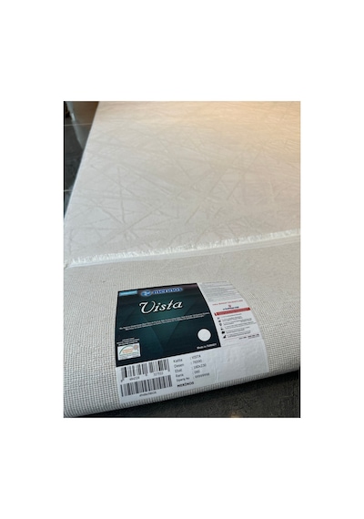Merinos Vista %100 Akrilik Beyaz Kesme Halı Yolluk Antre Koridor Salon Halısı Geometrik Desenli 76590-60