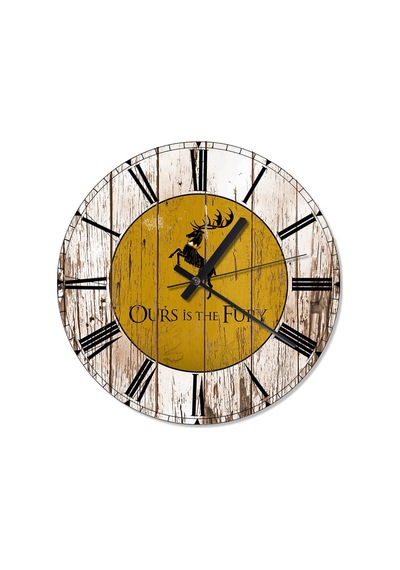 Baratheon Game Of Thrones Akarlı Duvar Saati (407732570) Çok Renkli