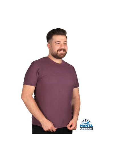 Manta MNT 2387 S. Yaka Erkek T-Shirt-23610 Mor