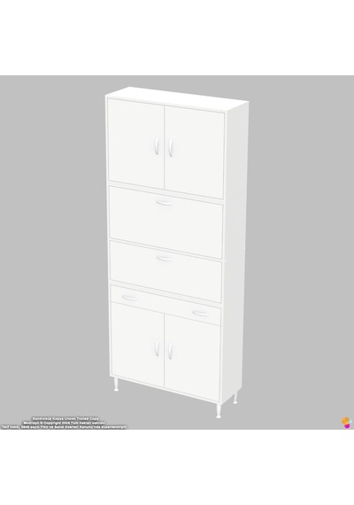 Modilayn Ece Kapaklı Çekmeceli Çok Amaçlı Kiler Dolabı - Mutfak Ve Kahve Köşesi 95 Cm Beyaz Modilayn Ece Kapaklı Çekmeceli Çok Amaçlı Kiler Dolabı - Mutfak Ve Kahve Köşesi 95 Cm Beyaz