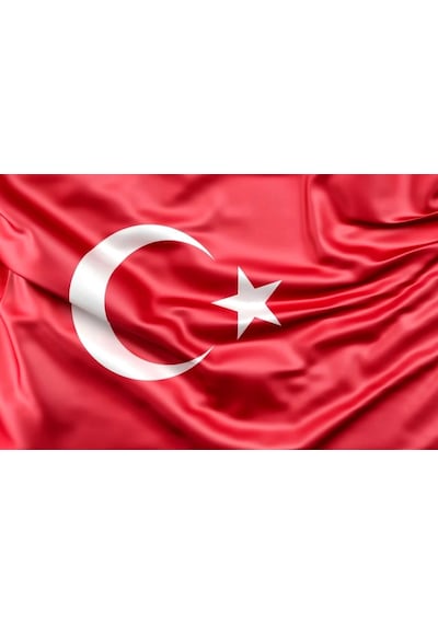 Türk Bayrağı Alpaka Kumaş 150X225
