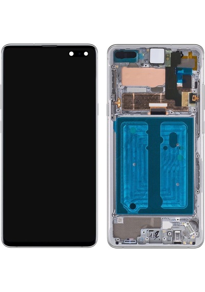Samsung Galaxy S10 5g Sm-g977 Lcd Ekran Dokunmatik Çıtalı Silver