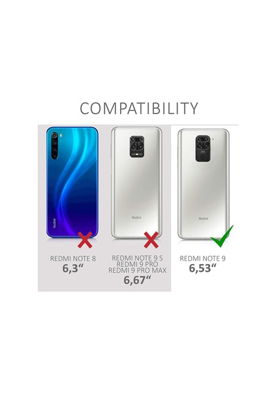 Teknomoda Xiaomi Redmi Note 9 Kılıf Boyun Omuz Askılı iPli Anti Şok Köşe Korumalı Şeffaf Silikon