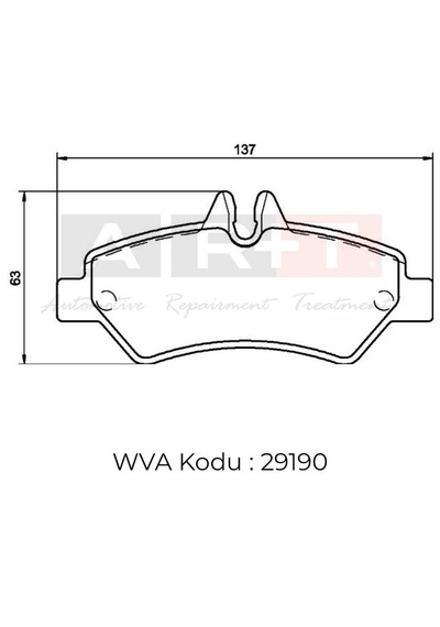 Balata Mercedes Sprinter 06- Vw Crafter 06- - Arka