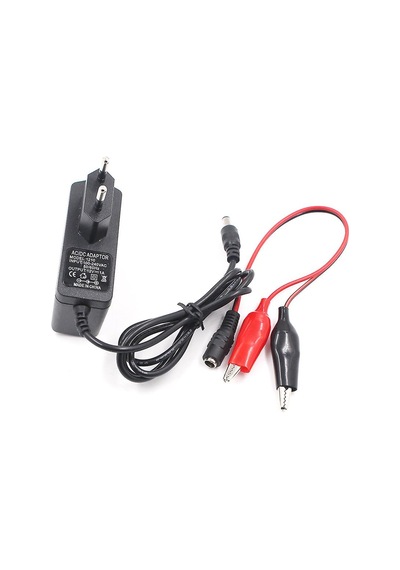 Dc 12v 1a Priz Tipi Adaptör Soketli Krokodilli Öğrenci Deneylerine Uygun Güç Besleme Cihazı