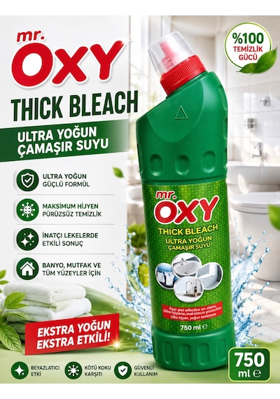 Mr.oxy Thıck Bleach Ult.camasır Suyu 750ml