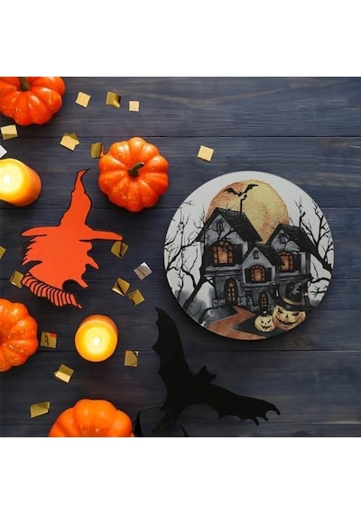 Halloween Blue Servis Tabağı 26 Cm 19952 Açık Gri