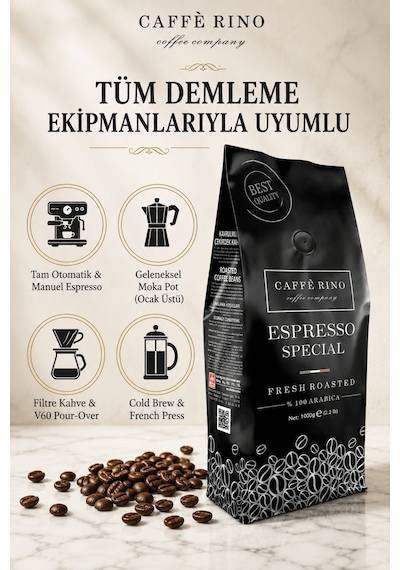 Caffe Rino Special Öğütülmüş Filtre Kahve %100 Arabica 1 KG