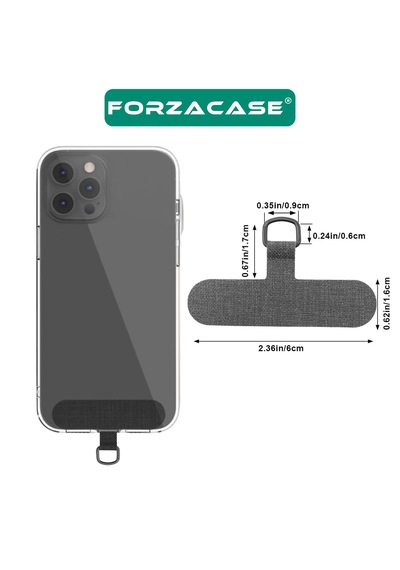 Forzacase 360 Döner Başlıklı Telefon İp Askılıklar İçin Kılıf İçi Telefon Zinciri Sabitleme Aparatı Askı Pedi - Fc1238