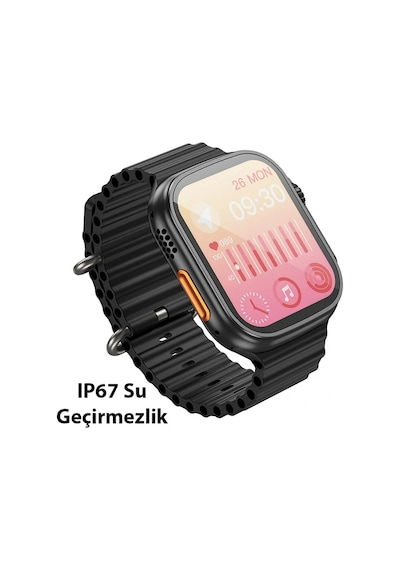 Hoco Y12 Ultra Watch Sesli Görüşme Ip67 Su Geçirmez Sport Akıllı Saat- 5775