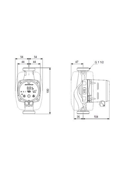Grundfos Alpha2 25-80 180 Mm 40-60.000 Kazan İçin Frekans Konvertörlü Sirkülasyon Pompası 8mss 4m³/h