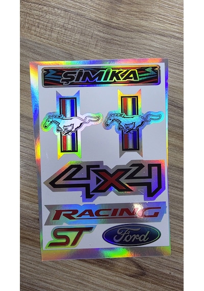 Ford Hologram 10x15 Cm Kaliteli Baskı Stıcker 1 Takim Etıket