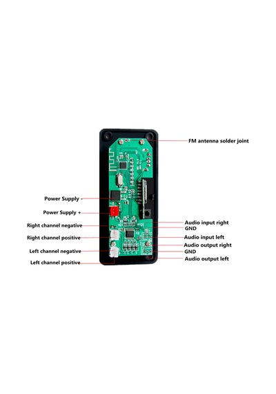 "ses Yükseltmesi İçin Renkli Lcd Ekranlı Araba Bluetooth Mp3 Kod Çözücü Kartı"