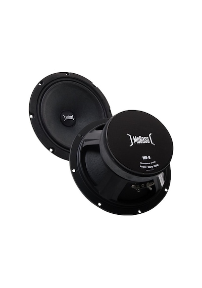 Mobass MB-8 8 4 OHM 100 Watt - 250 Watt 20 CM Mıdrange Oto Hoparlör (2'li Takım)