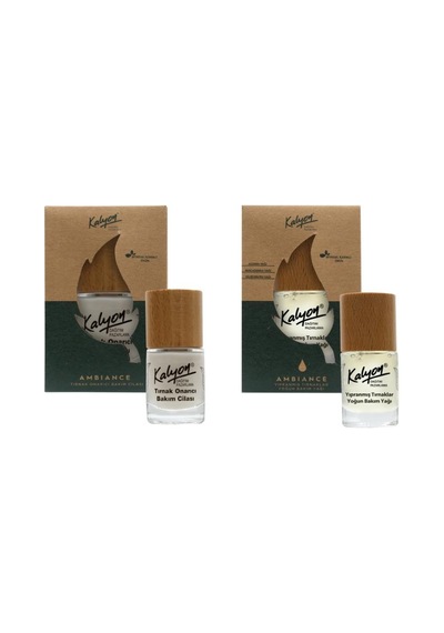 Kalyon Bitkisel Tırnak Onarıcı Bakım Cilası 11 Ml+Yıpranmış Tırnaklar Yoğun Bakım Yağı 11 Ml