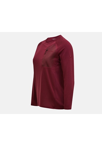 Peak Performance W Polartec Lıghtweıght Fı Kadın Günlük Uzun Kollu Tişört G80167020t Mor
