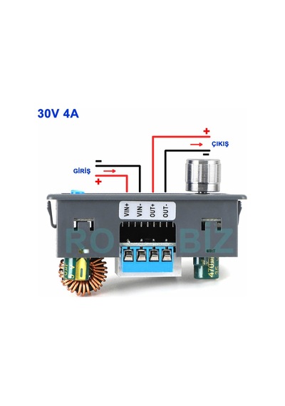 Zk-4kx Voltaj Akım Ayarlı Güç Kaynağı Voltmetre Ve Ampermetre Göstergeli 5-30v 4a Voltaj Düşürücü