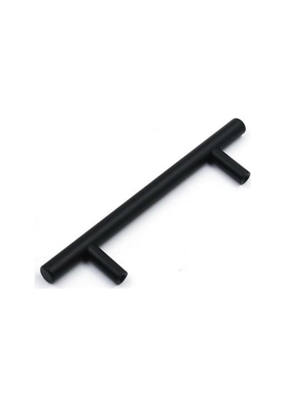 Alüminyum Paslanmaz Mat Siyah 128 mm Mobilya Kulp Çap:12 mm