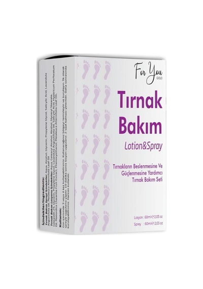 Tırnak Ayak Bakım Seti Losyon&sprey Koku Gidermeye Yardımcı 2'li Set