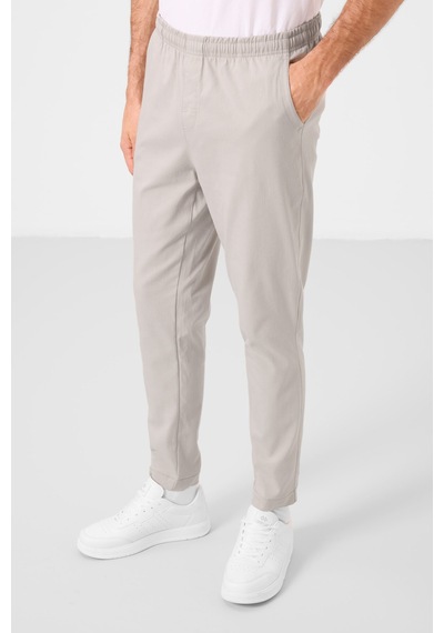 Tommylife Taş Standart Fit Dokuma Hafif Esnek Chino Erkek Pantolon - 82180 Taş