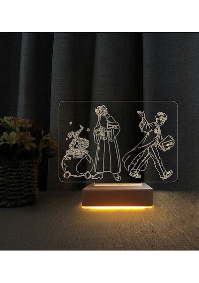 Harry Potter 3d Led Masa Lambası Doğum Günü Çocuk Odası Hediyesi Lamba Harry Potter