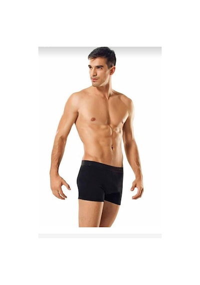 Tutku 0114 Erkek Likralı Boxer Şort 6 Adet Siyah