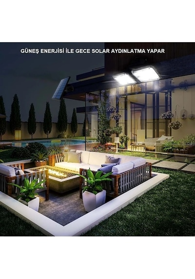 Yenilzd 120 Led Solar Lamba 20w Güneş Enerjili Aydınlatma