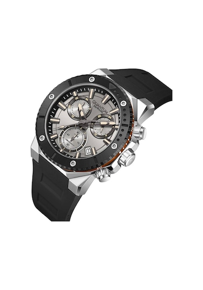 Quantum Hng1232.371 Quartz Silikon Siyah 43 Mm 10 Atm Erkek Kol Saati Gri
