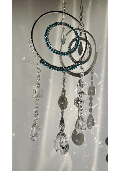 Lumiere Kristal Güneş Yakalayıcı , Kristal Dekor Kristal Obje Lüks Hediye Suncatcher , Raibow Tek Parça