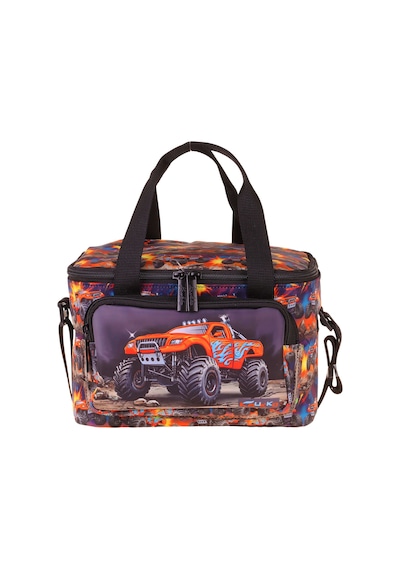 Kaukko Kids İki Bölmeli Thermo Okul Beslenme Çantası - Arazi Aracı Baskılı Siyah - Kırmızı Renk Erkek Çocuk - L5360 Kaukko Kids İki Bölmeli Thermo Okul Beslenme Çantası - Arazi Aracı Baskılı Siyah - Kırmızı Renk Erkek Çocuk - L5360