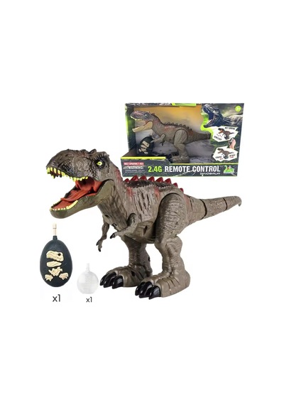 Uzaktan Kumandalı Dinozor T-rex Sesli Işıklı Jurassic World Modeli Dinazor 32 Cm Çok Renkli