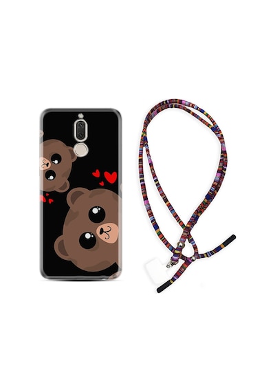 Huawei Mate 10 Lite Kılıf Rasta Boyun Askılı Love Animals 1780