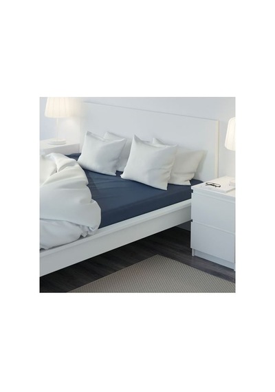 Ikea Ullvıde Çift Kişilik Çarşaf 180 X 200 Cm Lacivert