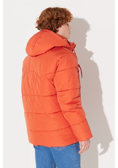 Lee Regular Fit Normal Kesim Kapüşonlu Turuncu Şişme Mont L88Bny700 Turuncu