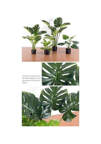 Yapay Ağaç Monstera Deve Tabanı Ağacı 180 Cm 16 Yaprak