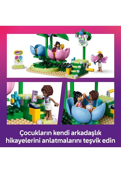 LEGO® Friends Dönen Çiçek ve Peri Fincanı 42702 - 7 Yaş ve Üzeri için Çocuklar 3 Mini Bebek İçeren Oyuncak Yapım Seti (321 Parça)