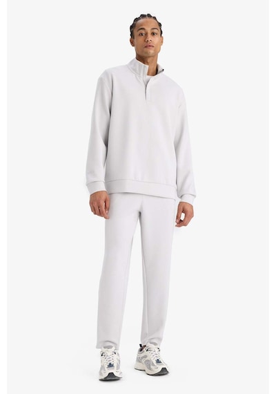 Defacto Defactofit Standart Fit Dik Yaka Modal Sporcu Sweatshirt E9772ax25augr184 Gri