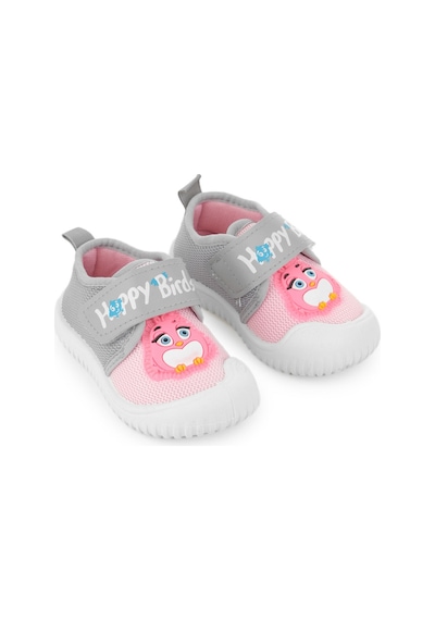 Gezer Yazlık Keten Kız Bebe Happy Birds Cırtlı Ayarlanabilir Ayakkabı Ga2ybm.03356.00.3b6.0a Pembe