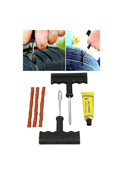 6 Parça Lastik Tamir Kiti - Otomobil, Motosiklet Ve Bisiklet İçin