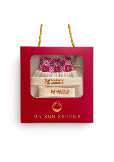 Maison Zereme 3'lü Set İpek Filoş Vücut Yüz Kesesi