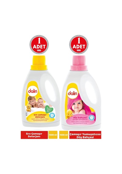 Düş Bahçesi Çamaşır Yumuşatıcısı 1500 Ml + Sıvı Çamaşır Deterjanı 1500 Ml Diğer