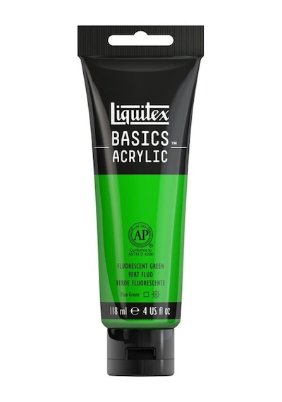 Liquitex Basics Acrylic 118ml Akrilik Boya Fluorescent Green 985 Diğer