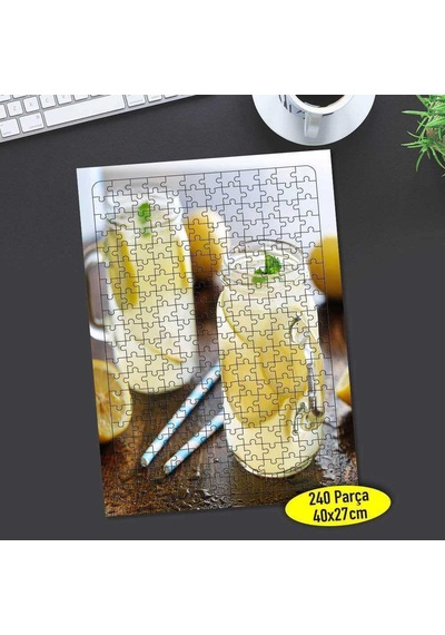 Limonata Bardakları 240 Parça Puzzle Yapboz Tablo-66867721