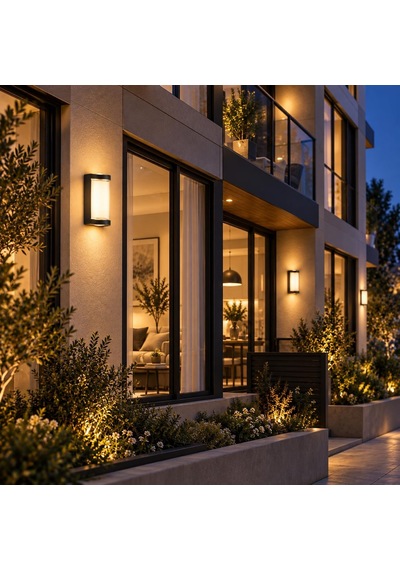 Tr Lara 9w Led Dış Mekan Duvar Apliği 3200k Gün Işığı, 830 Lümen, Ip44, 220v, Bahçe Balkon Ve Cephe Aydın Genel
