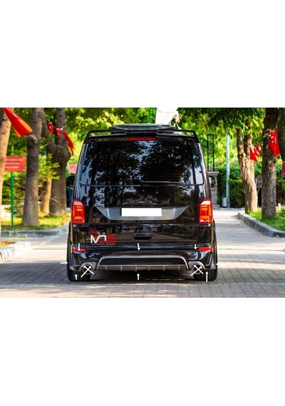Volkswagen Transporter T7 Arka Tampon Eki Fiberglass Boyasız