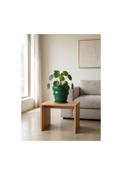 Bubble Seramik Saksı Parlak Yeşil Jade Green Tabaklı Çap:18cm Yük:16cm