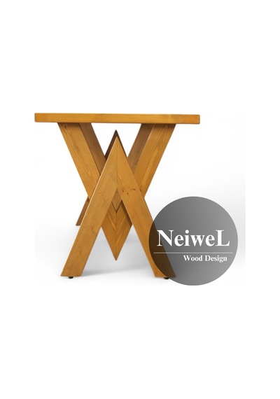 Neiwel Linna Doğal Ahşap Toplantı Masası x 120 x 260 Açık Ceviz